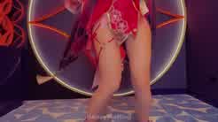 Aery Tiefling Nude video Cosplay Tease Pussy Plip 940