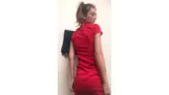 Amira Brie teasing in a sexy dress